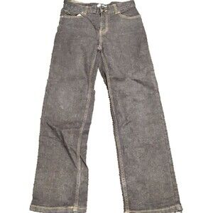 Boys Black Jeans Size 12 Relaxed Fit Straight Leg Adjustable Waist Durable